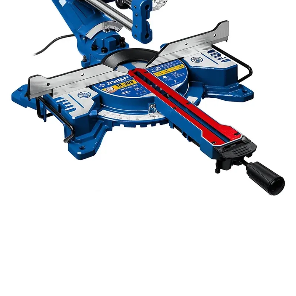 ЗУБР ППТ-216-П торцовочная пила компактная с протяжкой ППТ-216-П