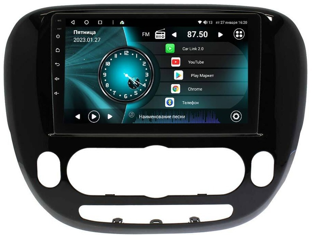 Магнитола для KIA Soul 2014-2019 (кондиционер, рамка матовая) - Vaycar VA27-526M на Android 13, 8-ядер, 4G SIM-слот