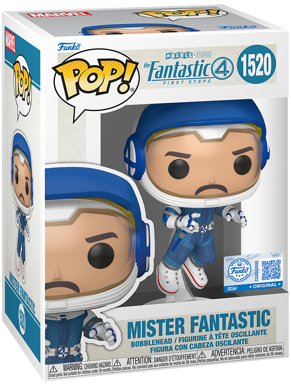 Фигурка Funko POP! Bobble Marvel Fantastic Four FF Mister Fantastic (Exc) (1520) 85357