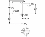 Смеситель для раковины Grohe Eurocube 23406000