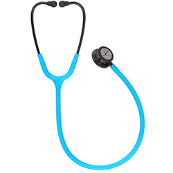 Стетоскоп Littmann Classic III, бирюзовый, дымчатая акустическая головка, розовый ствол (5872)