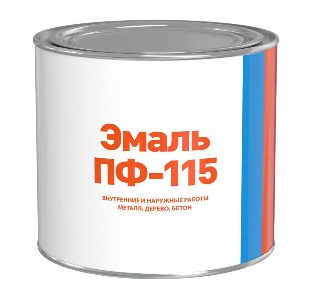 Эмаль ПФ-115 полуматовая цвет коричневый (1,8кг)