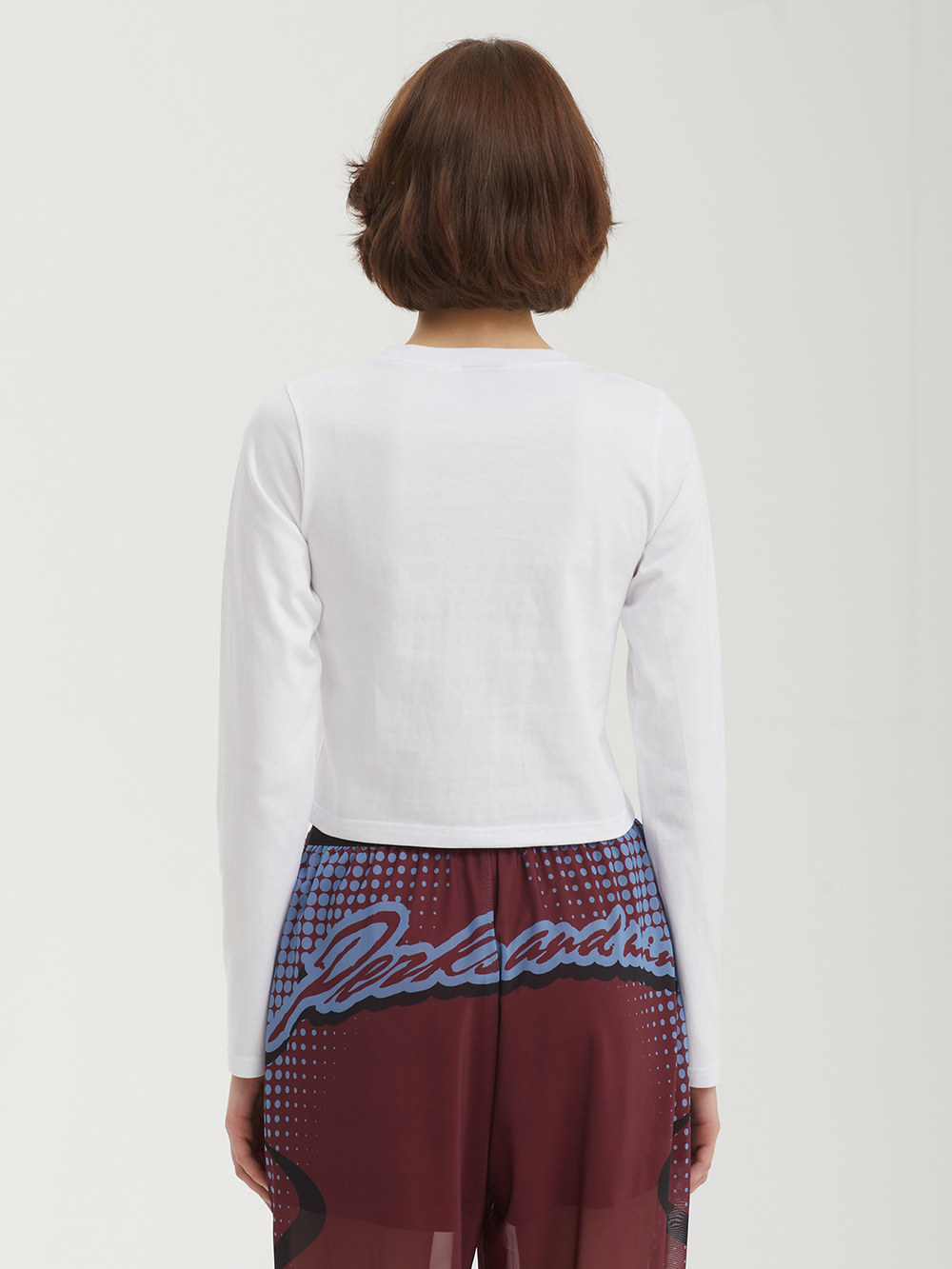 Женский Лонгслив Badbear Crop White