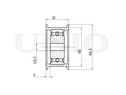 Ролик направляющий ремня ГРМ UNIO TNS-10261