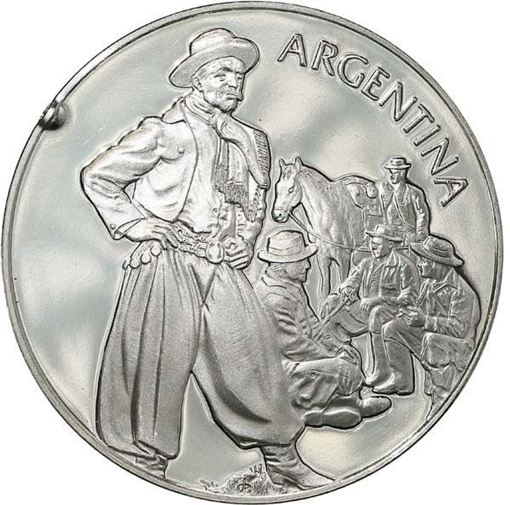 France, Les Médailles des Nations du Monde Argentina Medal, 1976