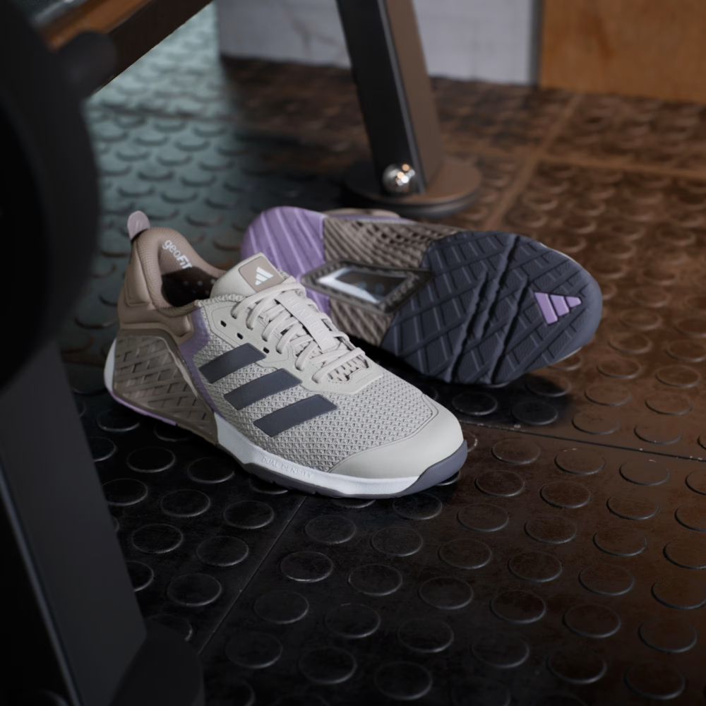 Кроссовки женские Adidas Dropset 3 (Серо-Коричневые)