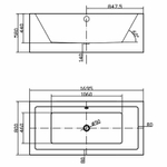 Акриловая ванна Swedbe Vita 170x80 8824 без гидромассажа