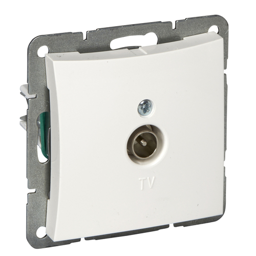 Розетка СУ TV белый Schneider б/ рамки