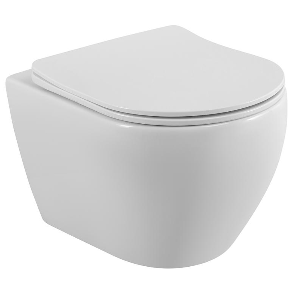 Унитаз подвесной Cezares STYLUS CZR-513-TH-R безободковый с сиденьем CZR-089-SC