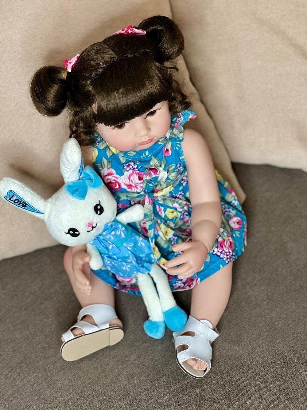 Кукла Реборн виниловая 55см в пакете (FA-323)