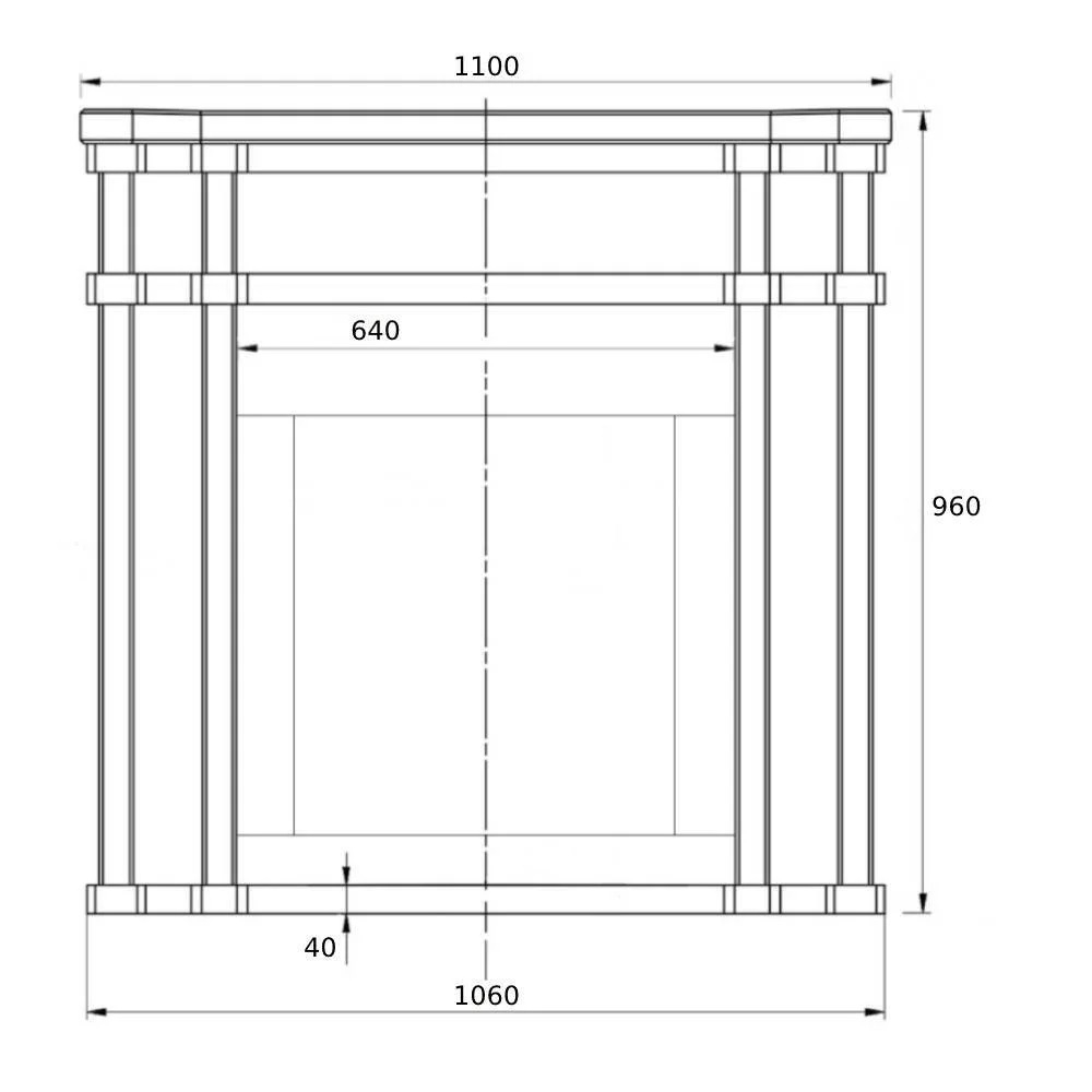 Портал из натурального камня Пироксенит Элит