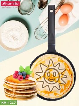 Сковорода для блинов 18 см. Kamille КМ 4217 индукция солнышко