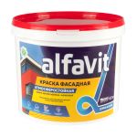 Краска в/д ФАСАДНАЯ "ALFAVIT" 6,5кг (1) "АЛЬФА" белая