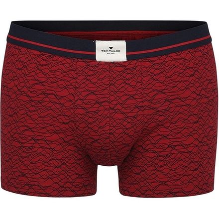 Мужские трусы боксеры бордовые с узором Tom Tailor 070499/6061 435