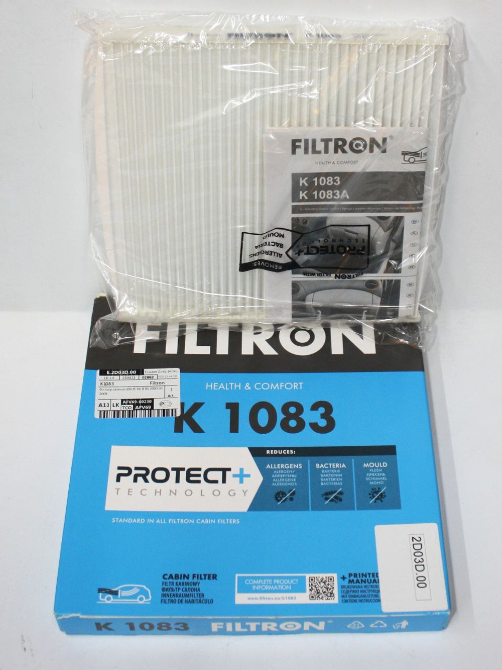 Фильтр салона K1083 FILTRON