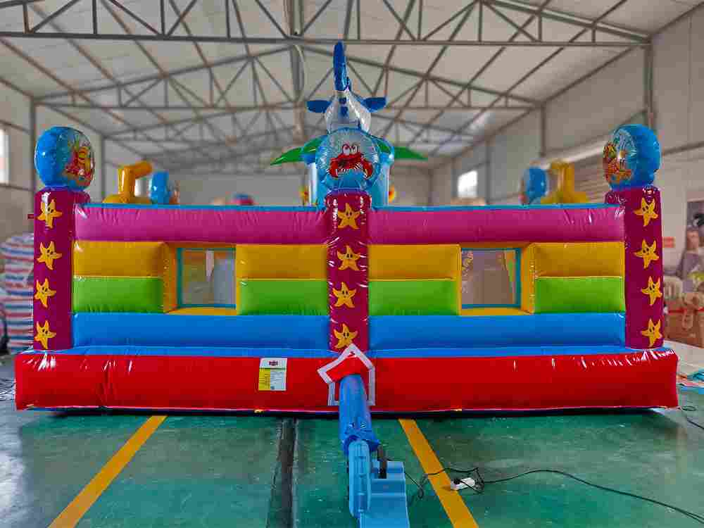 Коммерческий надувной батут "На морском дне" 7*6*5 м