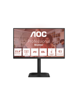 LCD AOC 23.8" 24E4U {IPS 1920x1080 120Hz 4ms 178/178 300cd 1500:1 D-Sub HDMI1.4 DisplayPort1.2 4xUSB3.2 2x2W HAS Pivot  VESA}