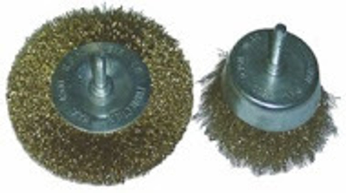 Крацовки д/дрели Н-р 2шт (шпилька) омеднен.пров. Чашка-70мм/Плоск-100мм  (888)   3419210