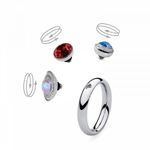 Кольцо - База Qudo Basic small silver 15.9 мм 627040 S