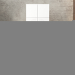 Шкаф Агератум МДФ двухсекционный с антресолью в белой эмали - Белый Фасадный 0101  100*60*240