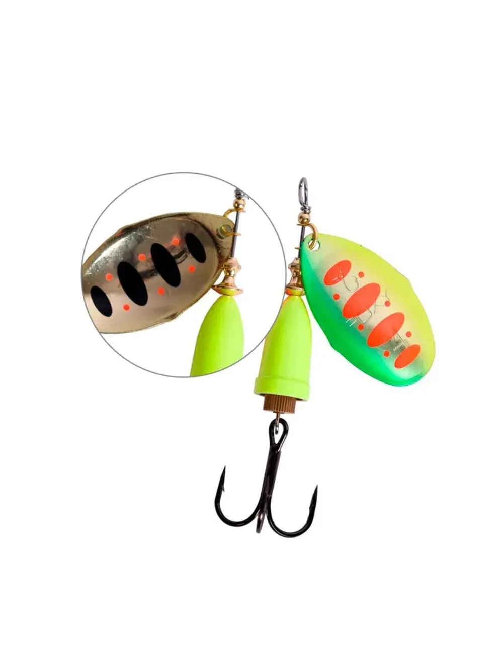 Блесна для рыбалки вращающаяся LureMax Foxy