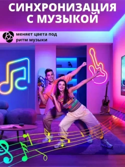 Светодиодная лента RGB с пультом 20м, 24В, 320LED, IP20, 16 LED/м