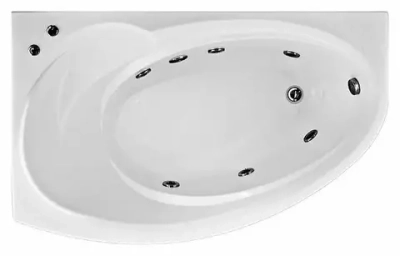 Акриловая ванна Bas Флорида 160х88 L без слива-перелива