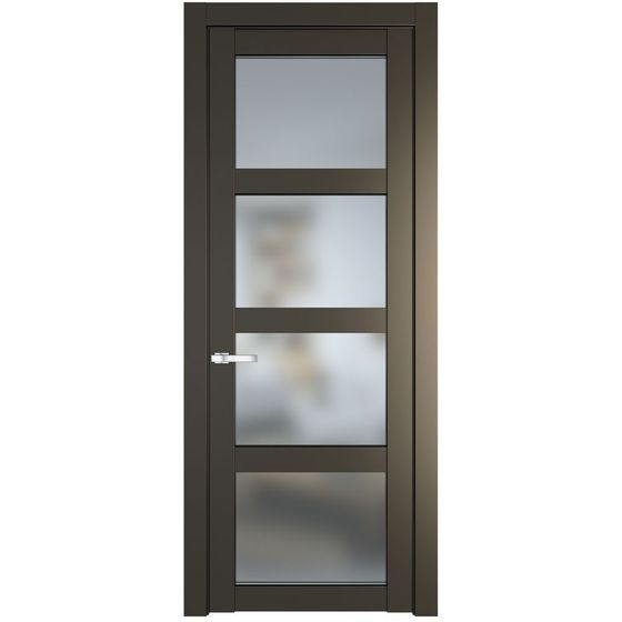 Межкомнатная дверь эмаль Profil Doors 2.4.2PD перламутр бронза стекло матовое