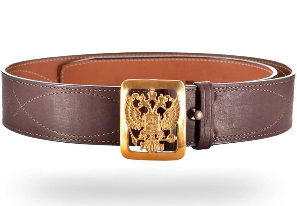 Ремень поясной "Патриот" 50мми коричневый