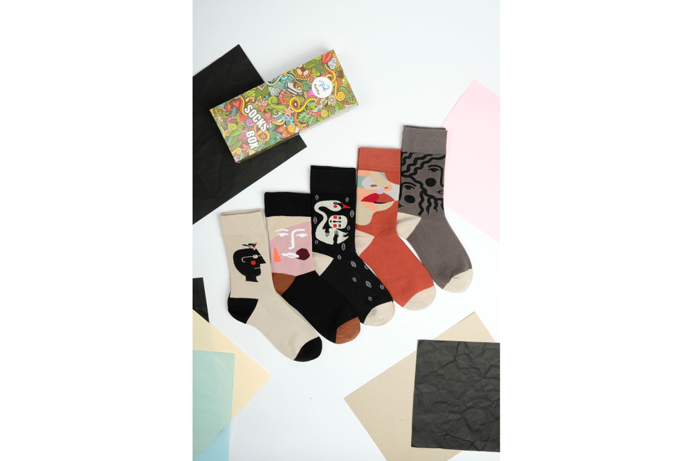 Носки Funfur Abstract в наборе 5 пар