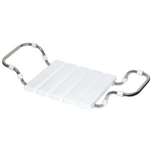 Сиденье в ванную регулируемое 160кг.нерж/белое