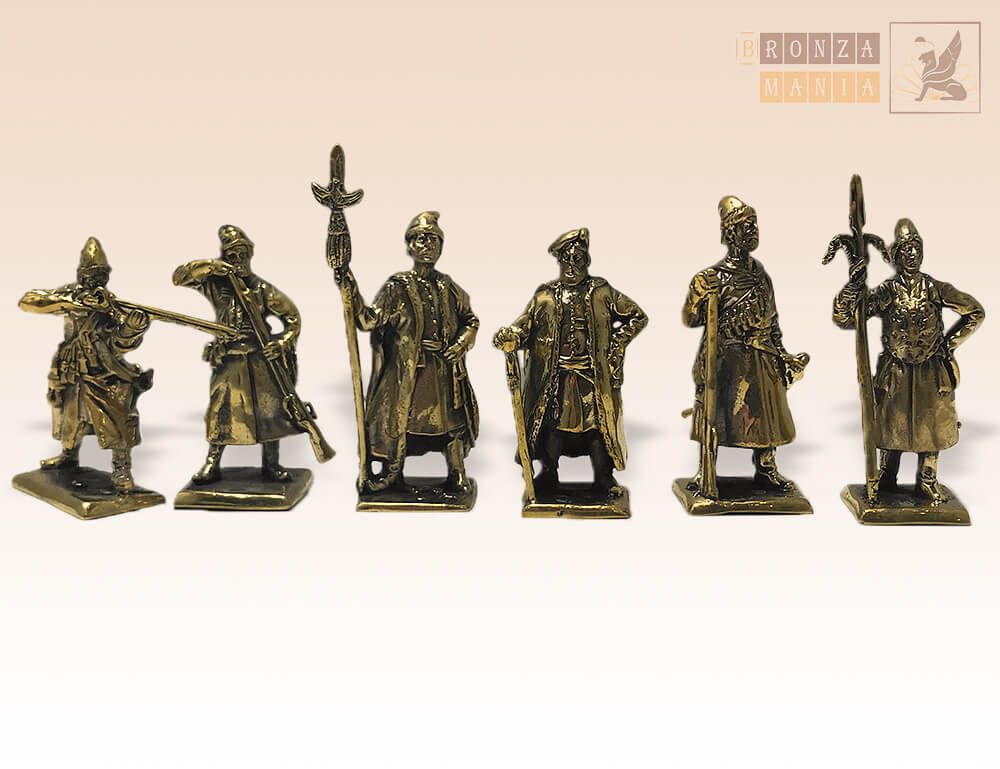 набор солдатиков Стрельцы Древней Руси 17 в. 6 шт.