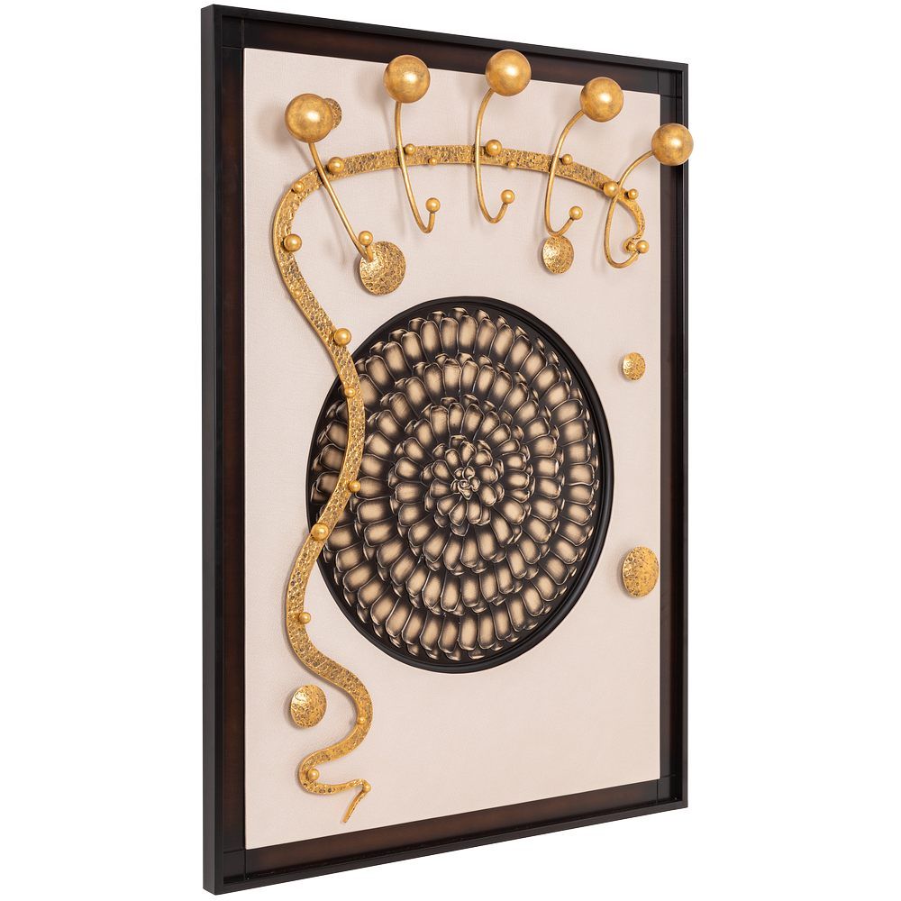 Вешалка настенная Heri 2 Каштан Амбер Бронза