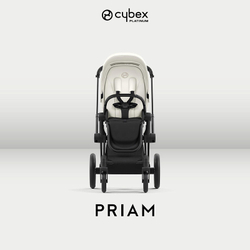 Коляска 2 в 1 Cybex Priam IV Matt Black complete Off White
