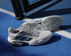 Мужские кроссовки теннисные Adidas Barricade 13 M Silver Edition - silver metallic/silver metallic/dash grey