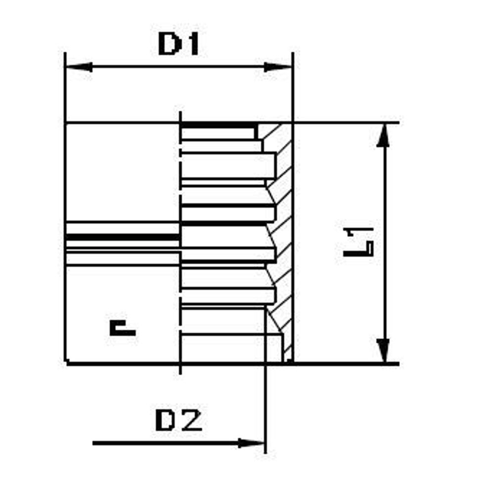 Муфта DN 38 4SH