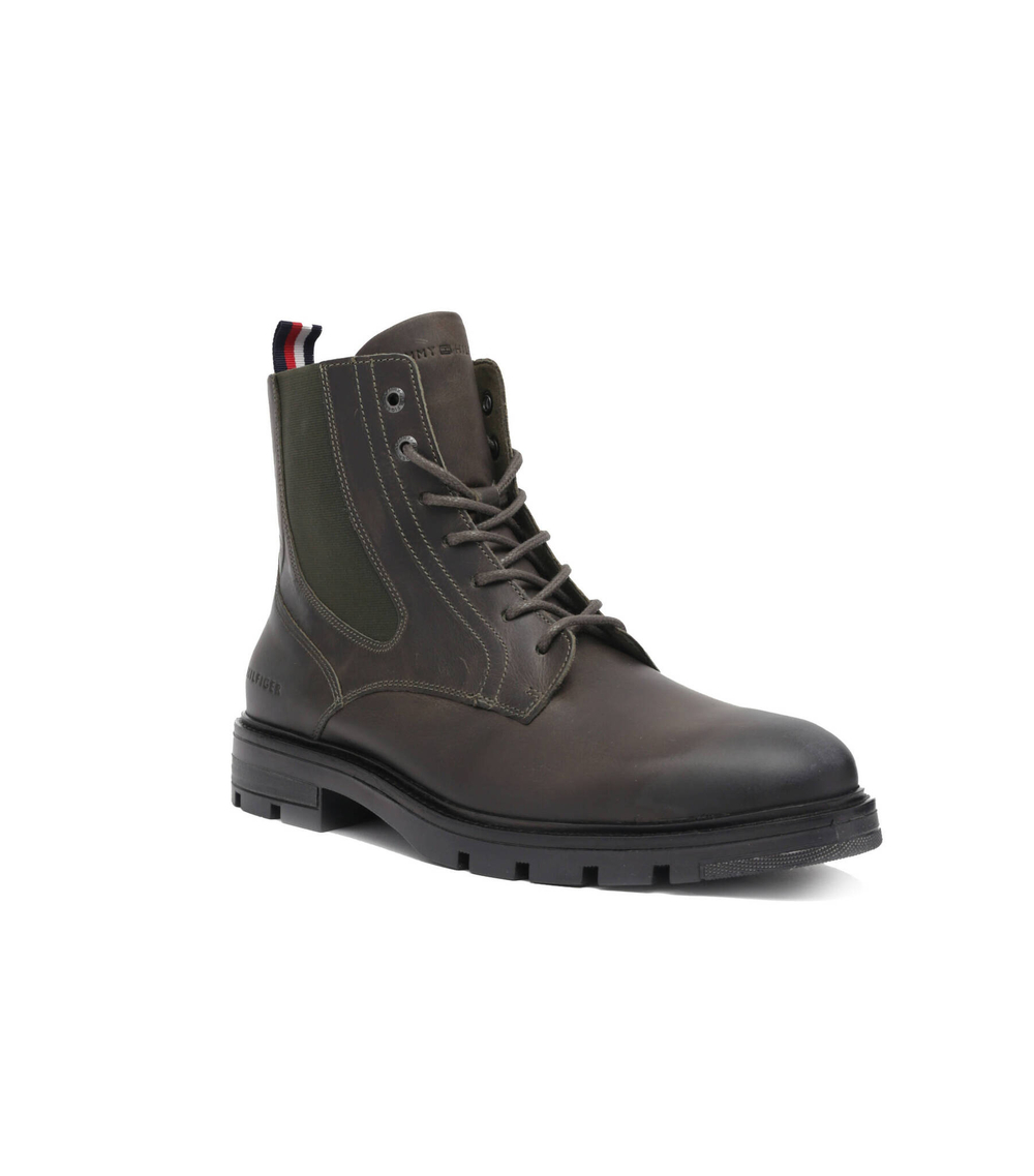 Кожаные челси lace up Tommy Hilfiger - коричневый(FM0FM04204)