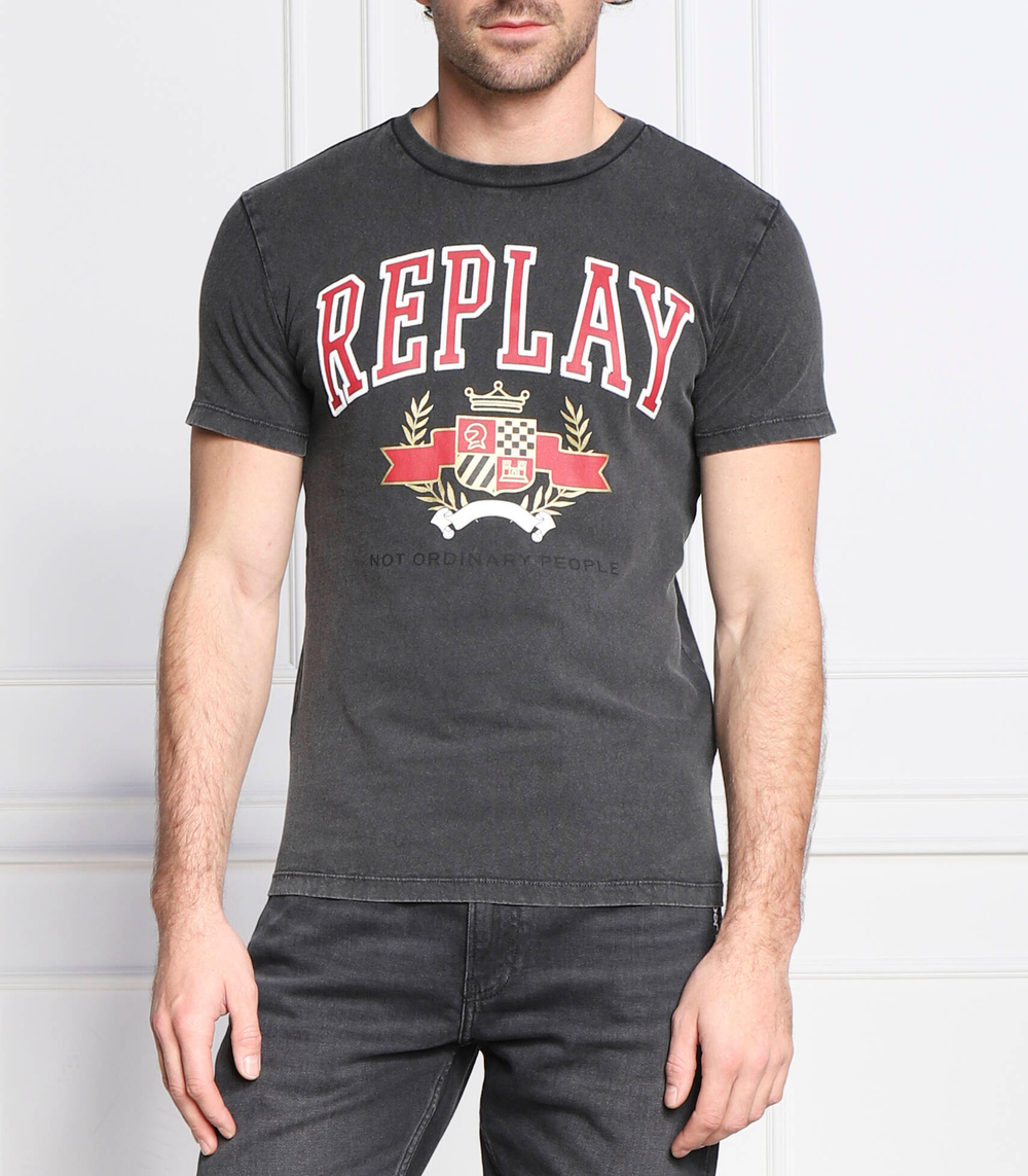 футболка murble Replay - графитовый (M6290.000.23356M)