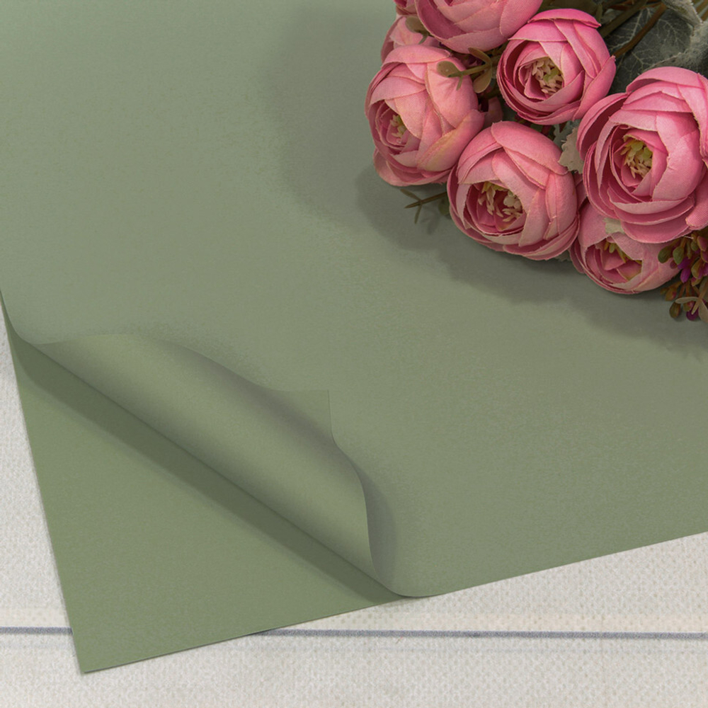 Пленка В листах 20 шт 60 х 60 см "Корейская" (Зеленый, Серый)