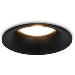 Светильник встраиваемый, GU10, D90xH35мм, IP20, черный, без лампы