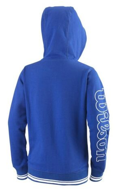 Кофта для мальчика теннисная Wilson Y Team II FZ Hoody - team royal