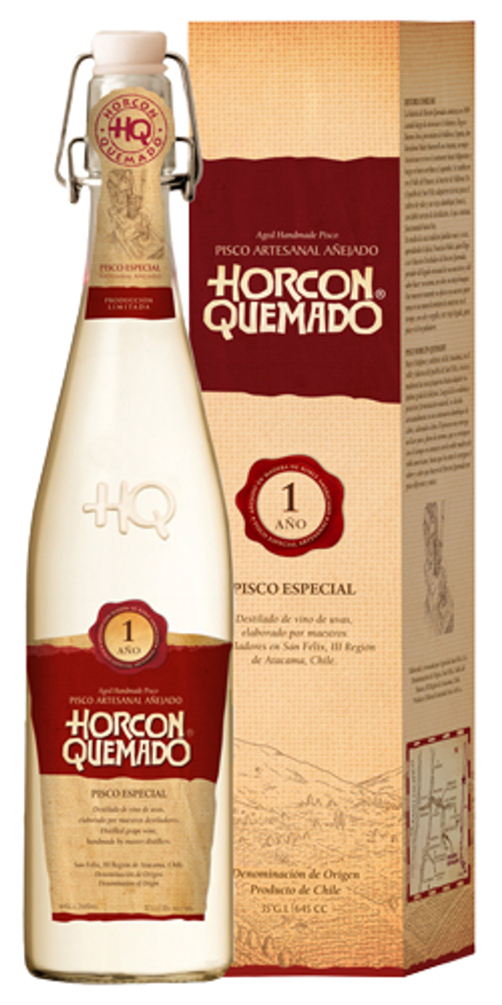 Писко Horcon Quemado Pisco Especial 1 Ano, 0,645 л