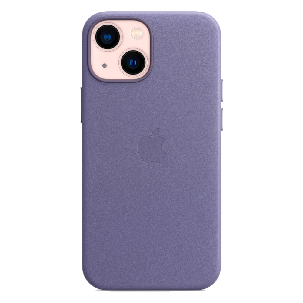 Кожаный чехол с поддержкой MagSafe Apple Leather Case для iPhone 13 mini, Wisteria (Сиреневая глициния)