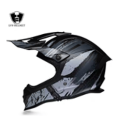 Шлем кроссовый взрослый MOTAX матово-чёрный-серый (G3)