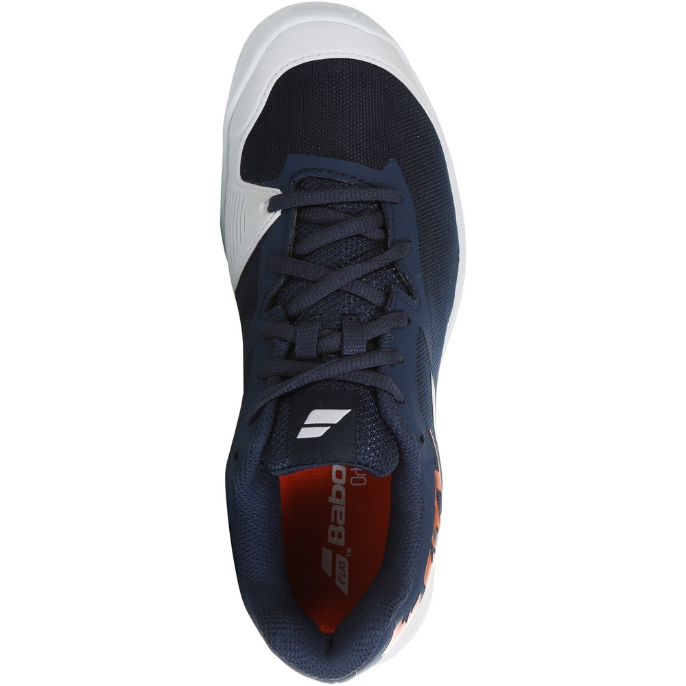 детские Кроссовки теннисные Babolat Jet All Court Junior - white/pureed pumpkin