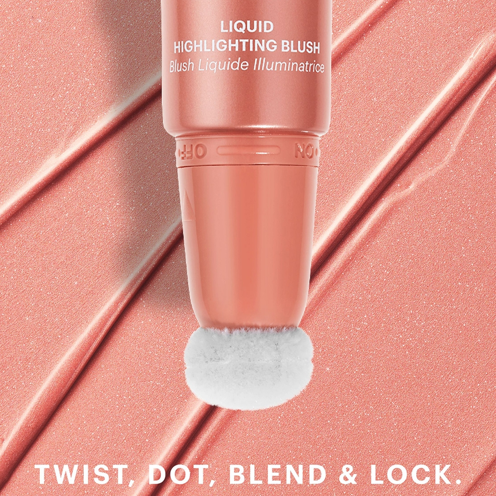 ZOEVA Velvet Love Liquid Highlighting Blush - Румяна в жидкой форме с эффектом осветления оттенок Peach Nectar, 13 ml