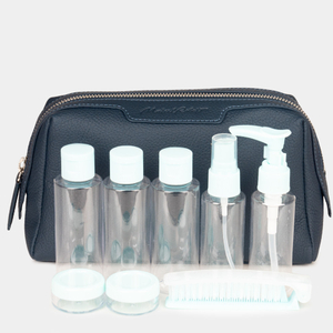 Несессер Trapèze из кожи теленка синего цвета