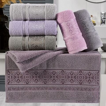 Полотенце махровое "АВТ. QUA" TWO DOLPHINS, 100% хлопок, Турция.