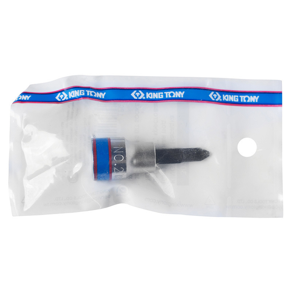 KING TONY (302102) Насадка (бита) торцевая 3/8", L = 50 мм, Phillips, PH2