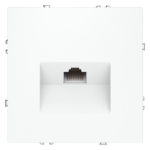 Розетка компьютерная встраиваемая VOLTUM S70 RJ45 кат.6, (белый матовый)